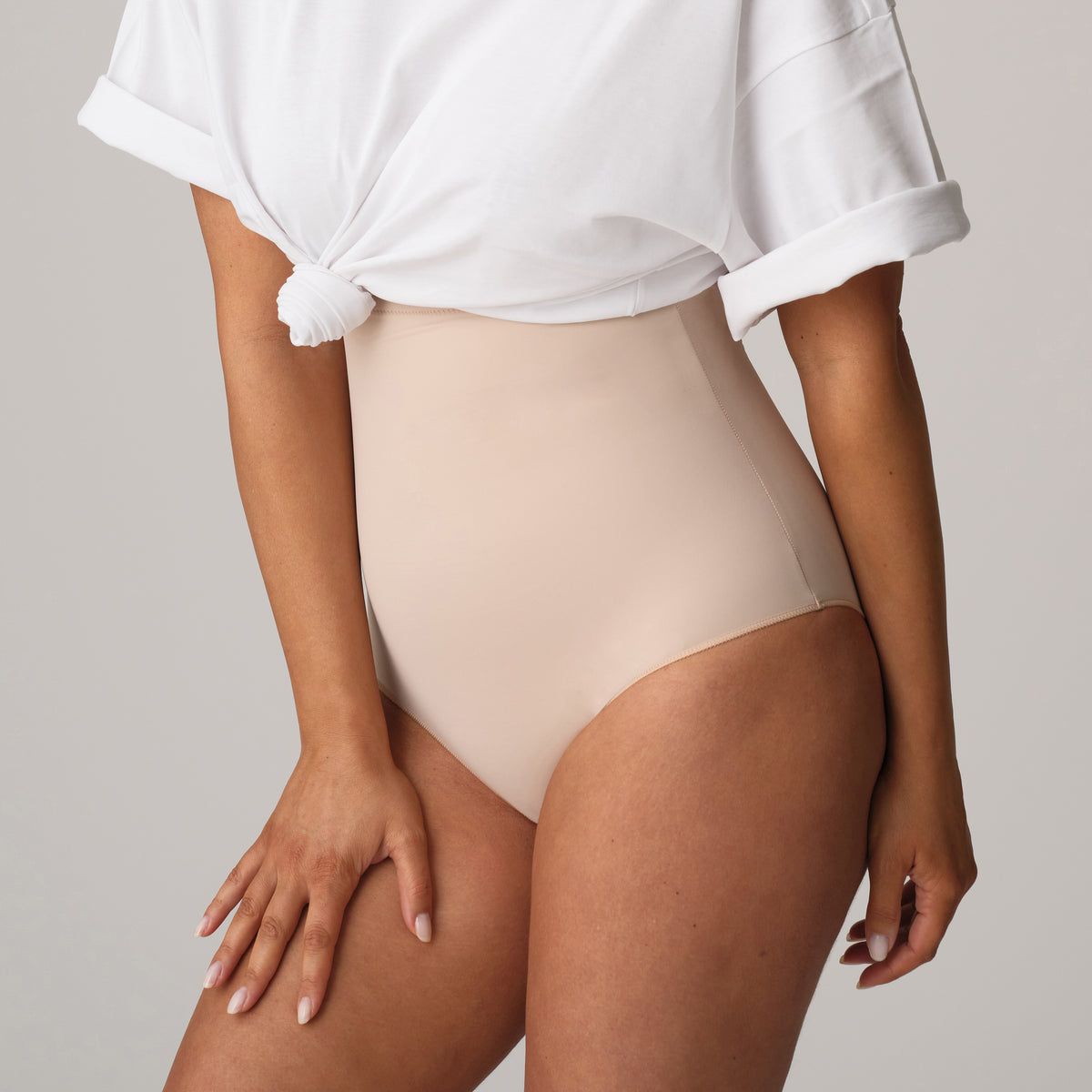 Primadonna Perle Shapewear High Briefs In Caffé Latte