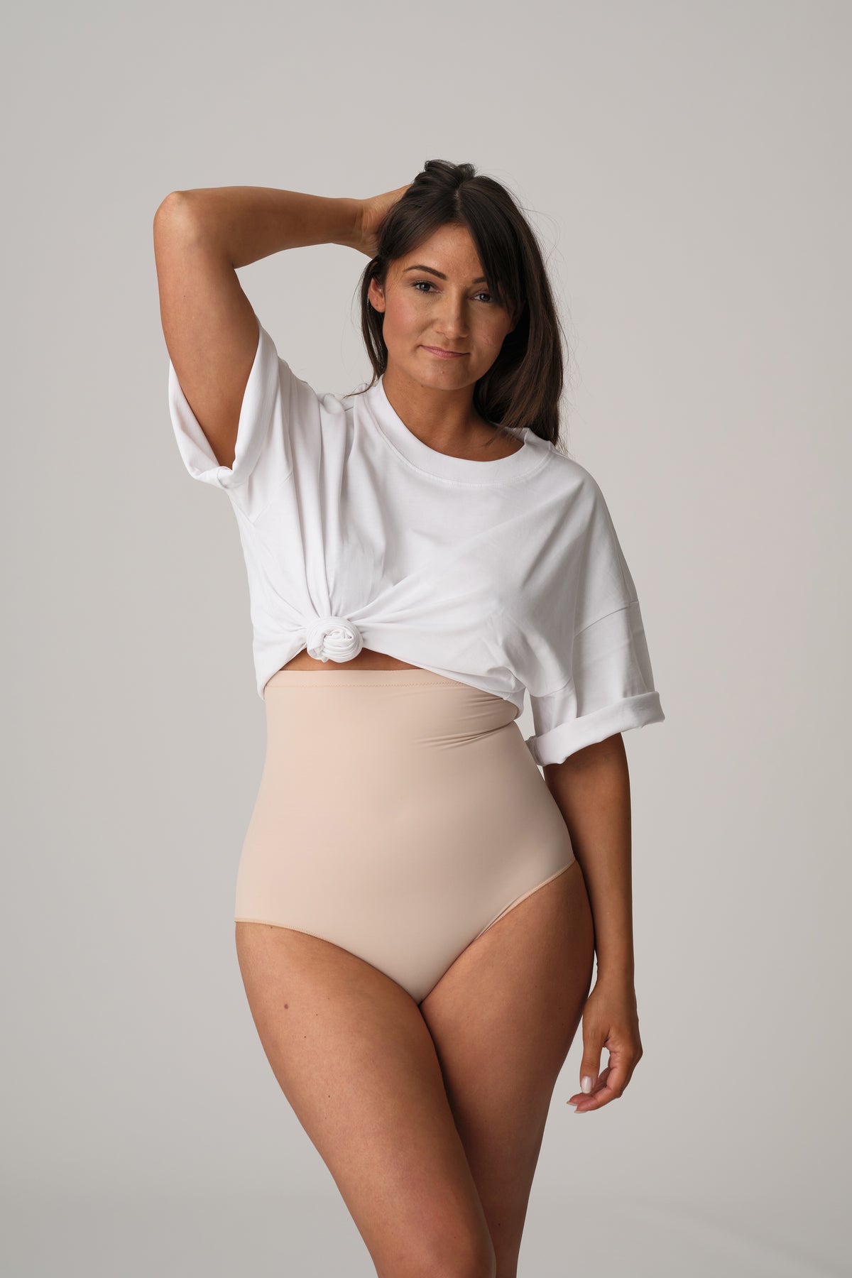 Primadonna Perle Shapewear High Briefs In Caffé Latte