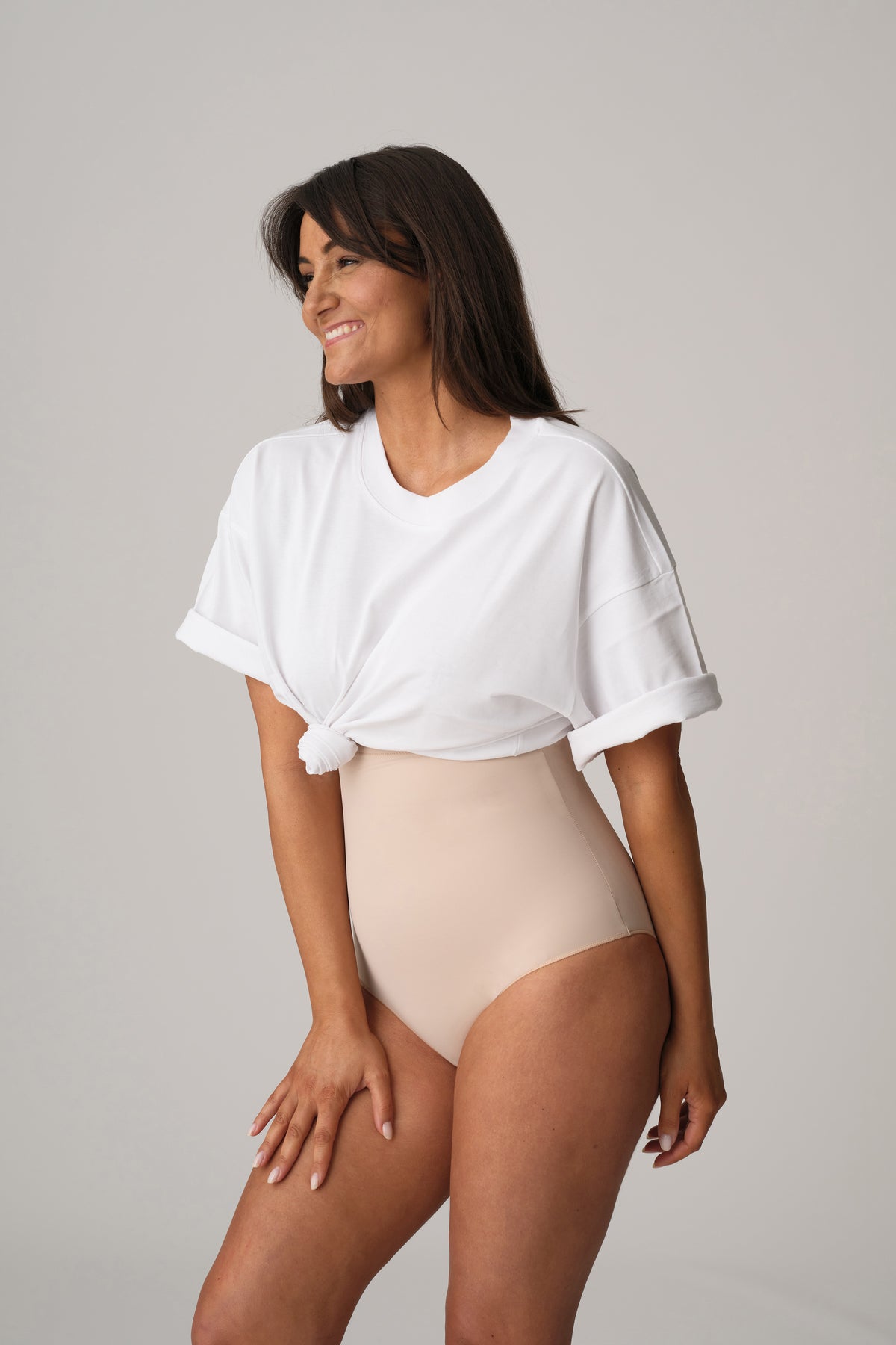 Primadonna Perle Shapewear High Briefs In Caffé Latte
