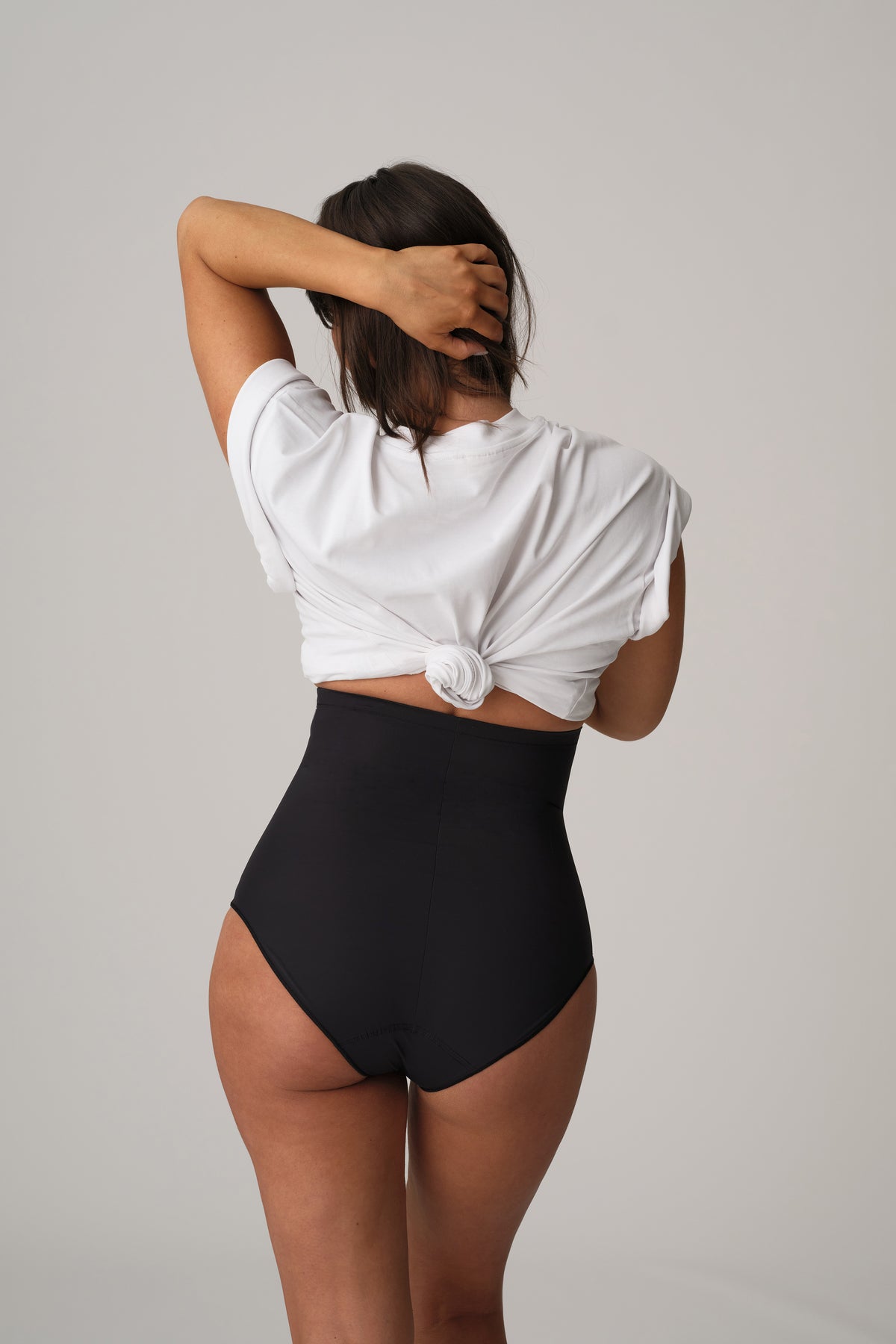 Primadonna Perle Shapewear High Briefs In Charcoal