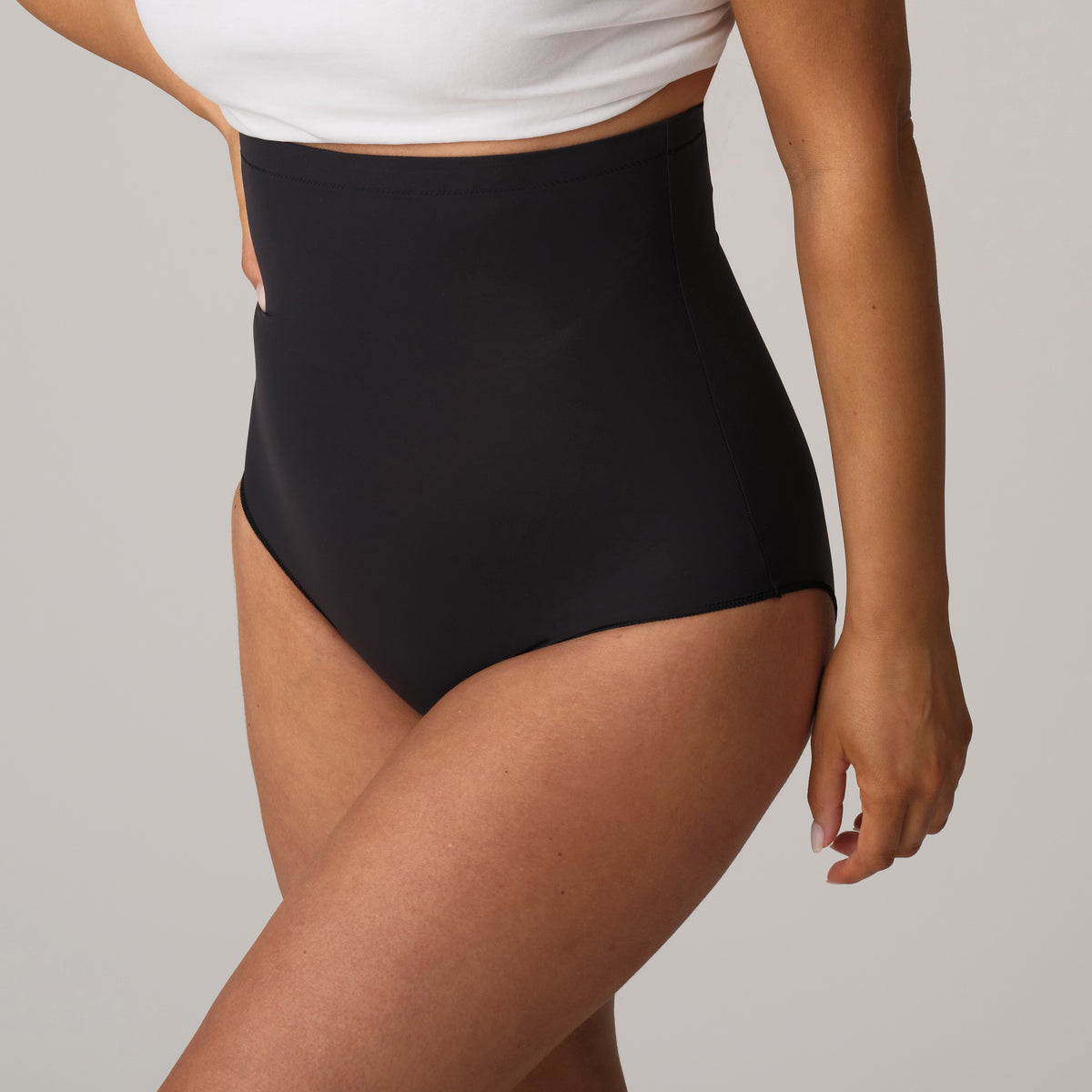 Primadonna Perle Shapewear High Briefs In Charcoal
