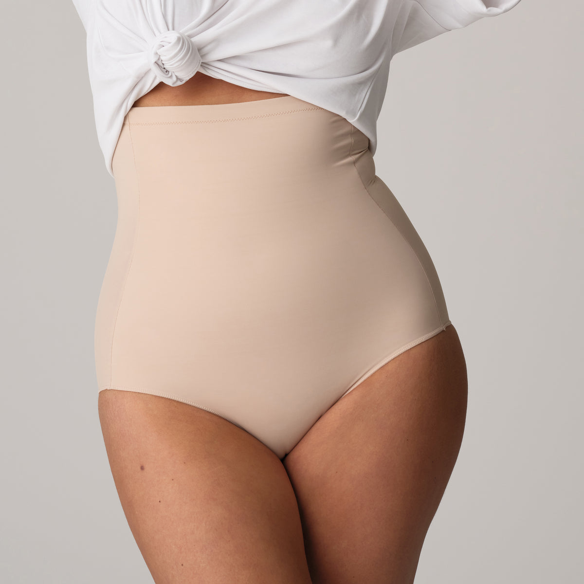 Primadonna Perle Shapewear High Briefs In Caffé Latte