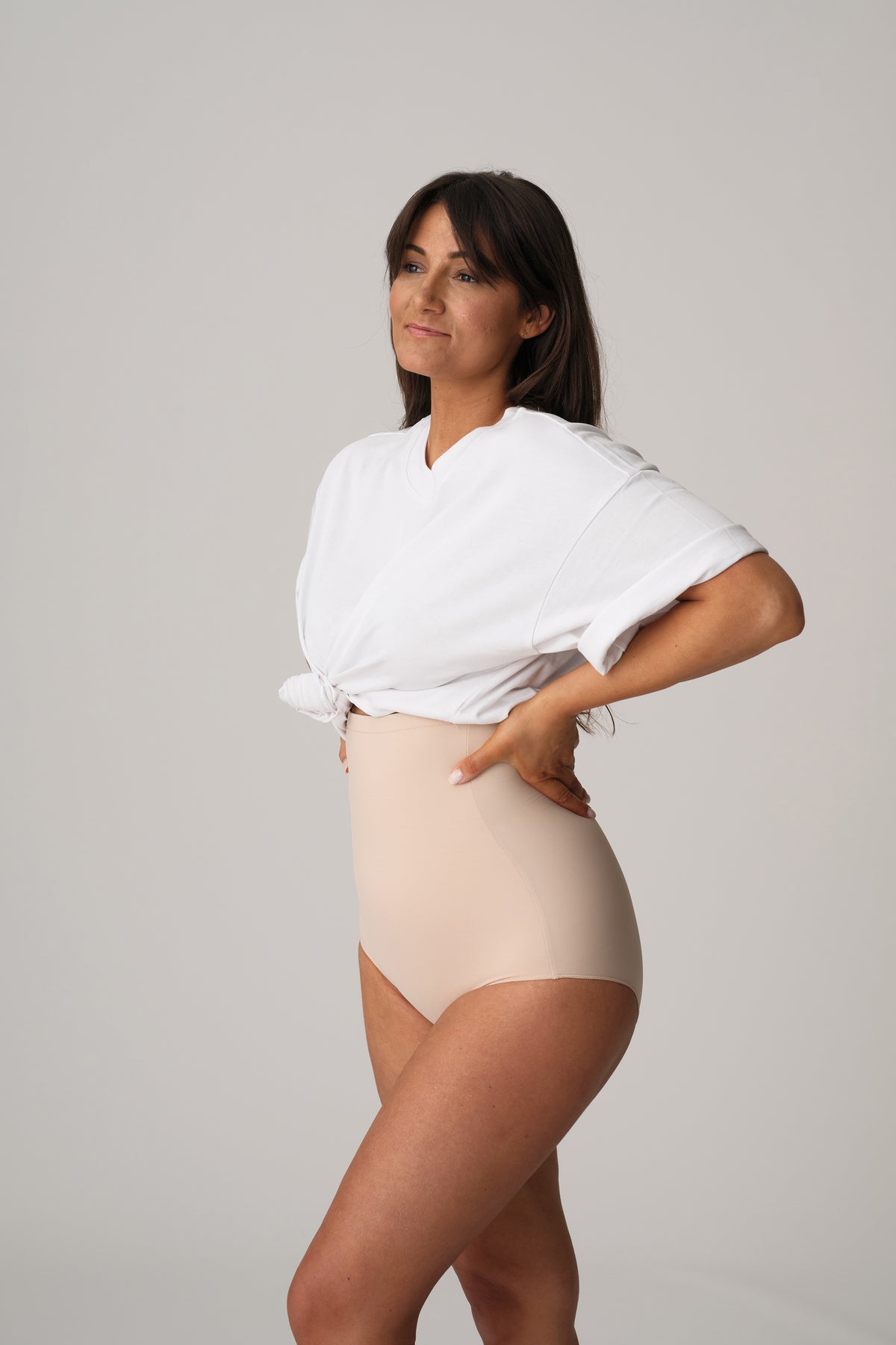 Primadonna Perle Shapewear High Briefs In Caffé Latte