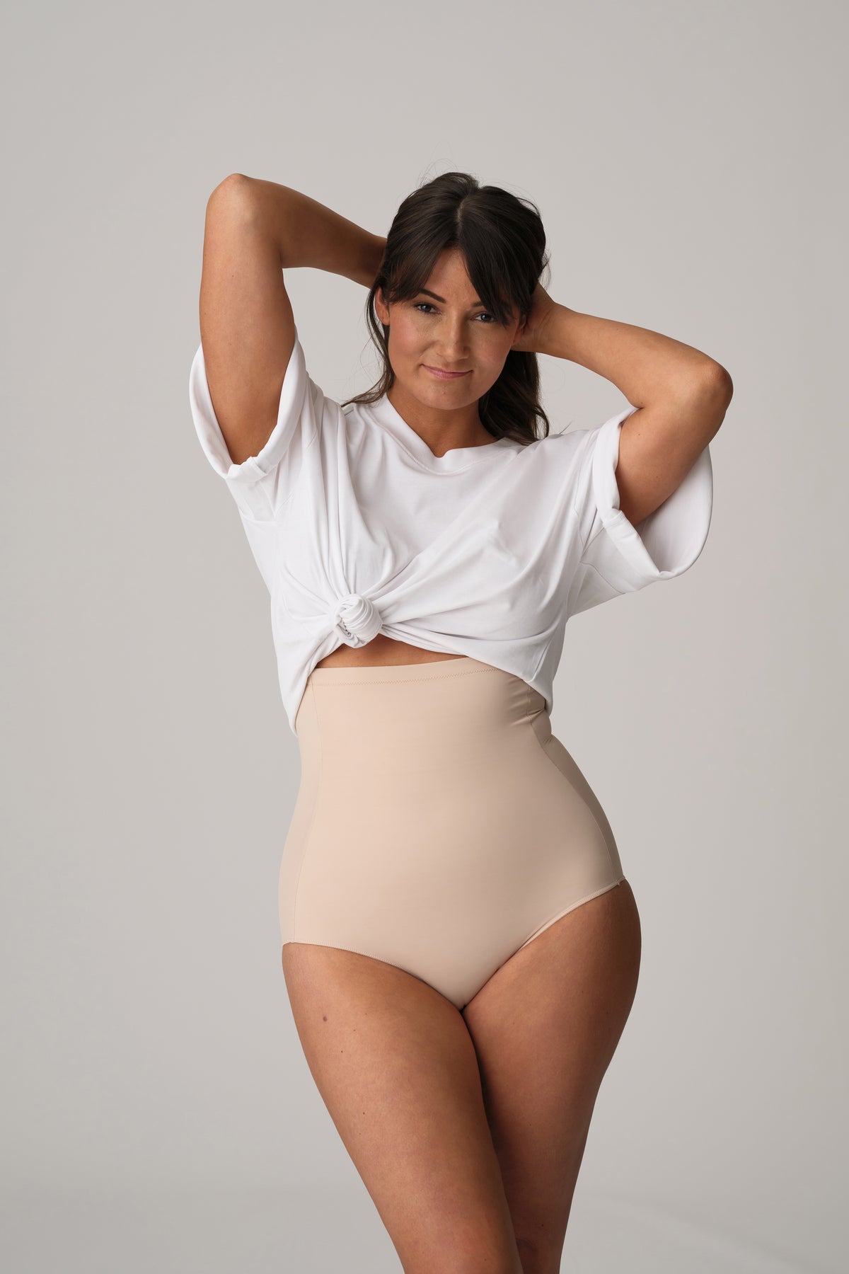 Primadonna Perle Shapewear High Briefs In Caffé Latte