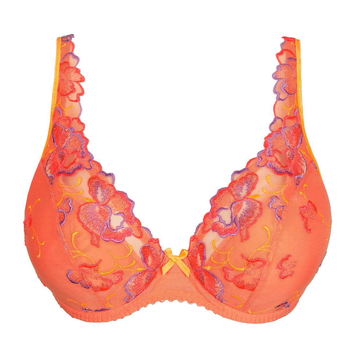 Primadonna Devdaha Half Padded Plunge Bra In Sunset Blush