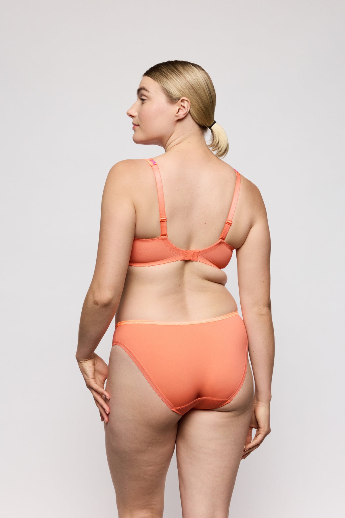 Primadonna Devdaha Half Padded Plunge Bra In Sunset Blush