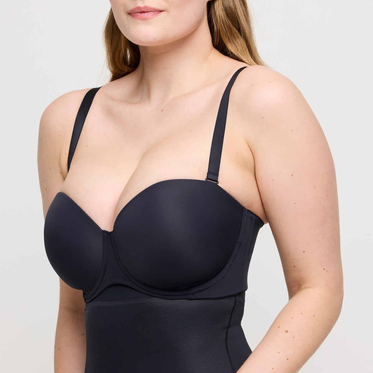 Primadonna Figuras Padded Bra Strapless In Charcoal