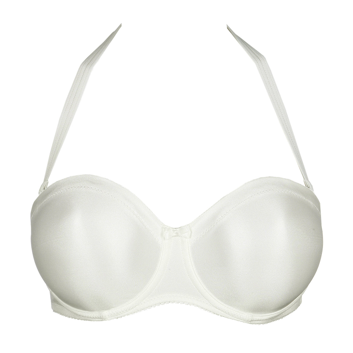 Primadonna Satin Strapless Non Padded Bra In Natural