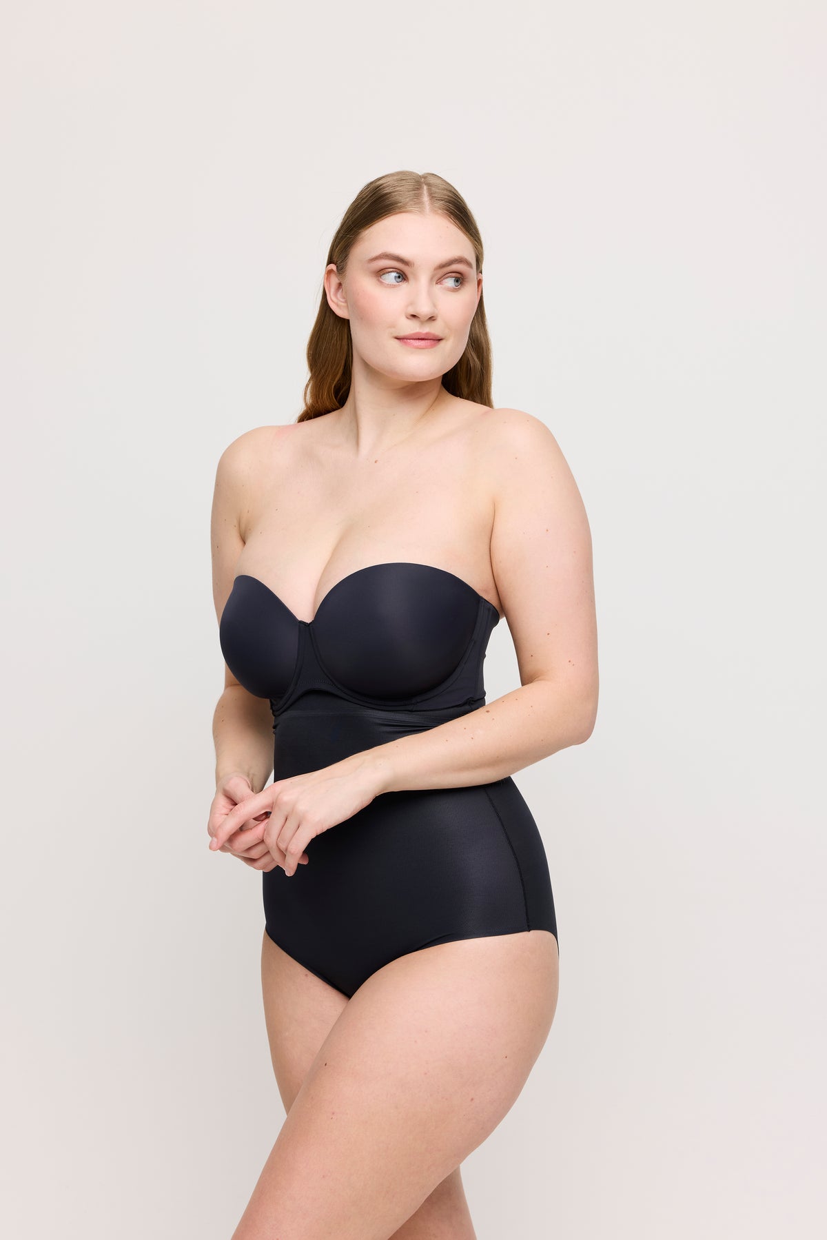 Primadonna Figuras Padded Bra Strapless In Charcoal