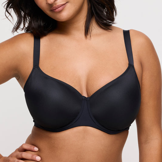 Primadonna Figuras Non Padded Full Cup Seamless Bra In Charcoal