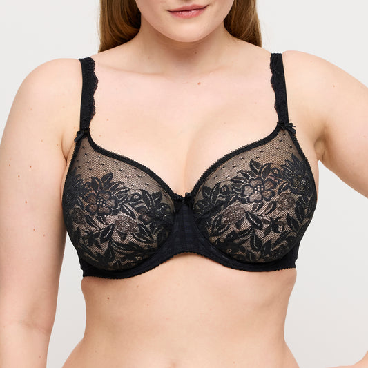 Primadonna Madison Non Padded Full Cup Seamless Bra In Black