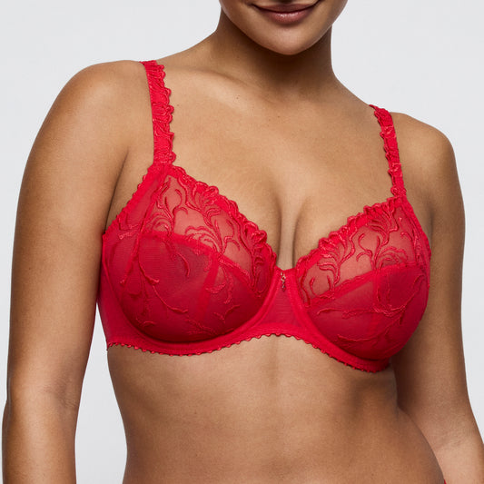 Primadonna Solisse Full Cup Bra In True Red