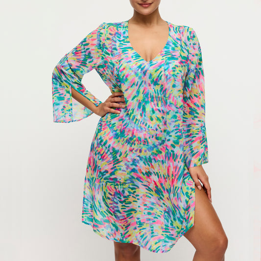 Primadonna Swim Douala Swimwear Kaftan In Impressionist Summer