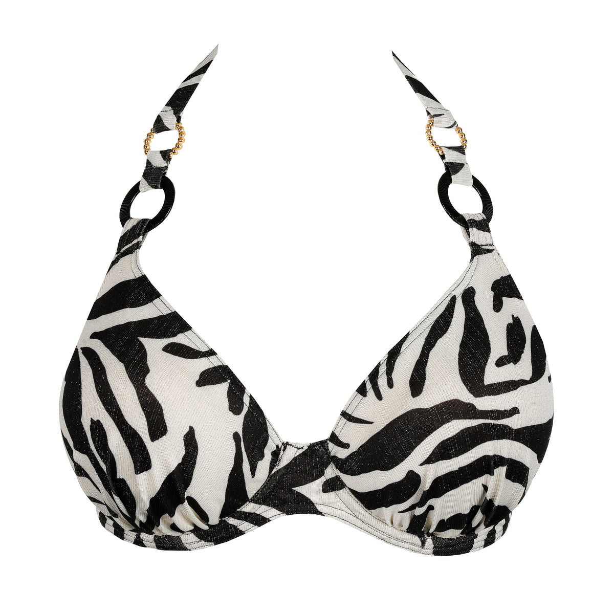 Primadonna Swim Dalice Half Padded Plunge Bikini Top In Sauvage Shine