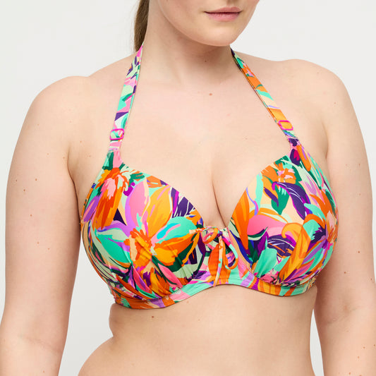 Primadonna Swim Varadeo Padded Heartshape Bikini Top In Bright Tropics