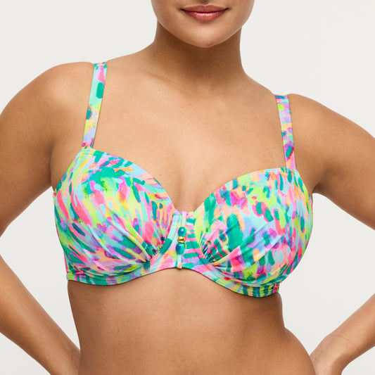 Primadonna Swim Douala Full Cup Bikini Top In Impressionist Summer