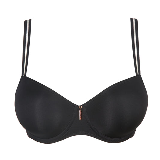 Primadonna Twist East End Padded Balcony Bra In Charcoal