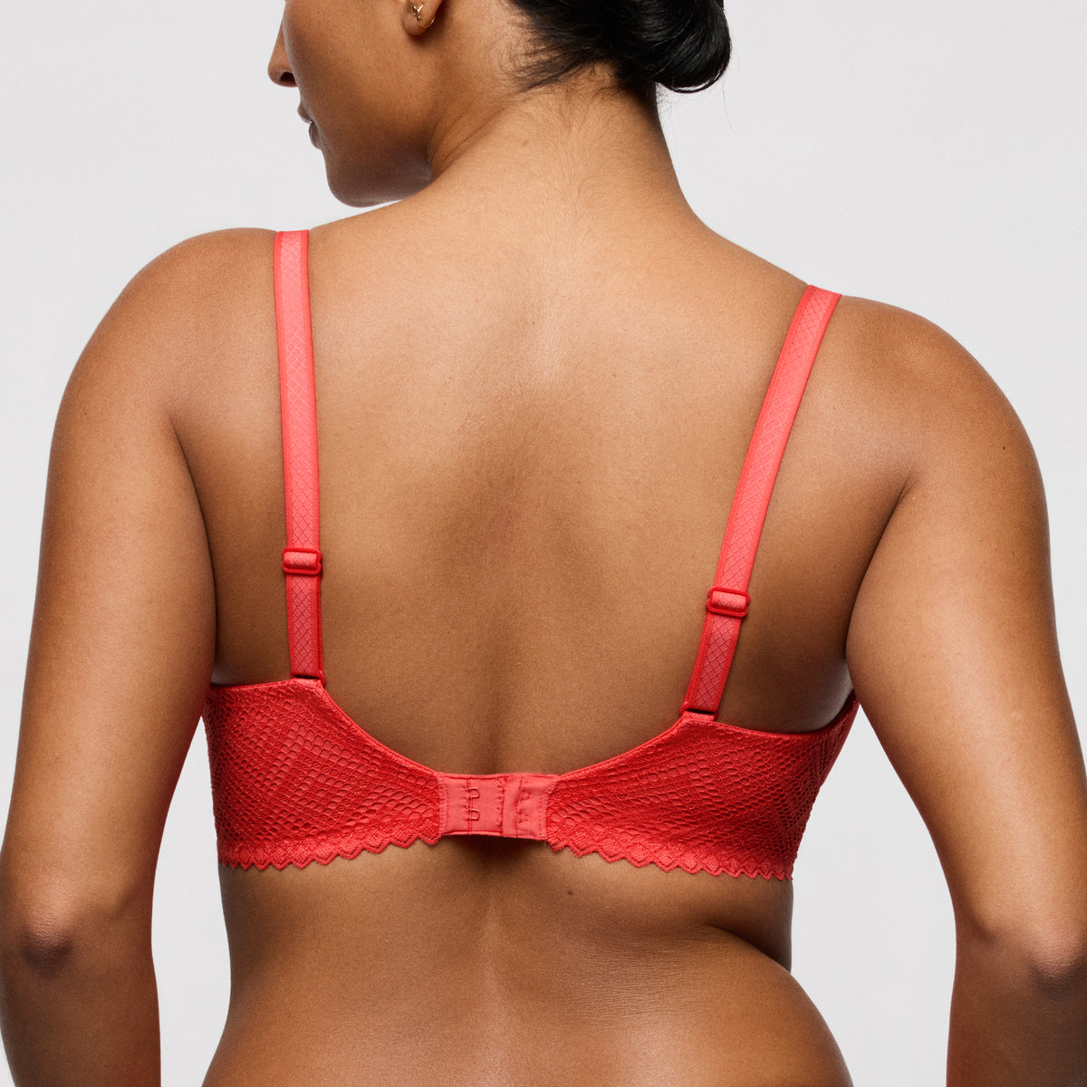 Primadonna Twist Grace Bay Padded Balcony Bra In Coral