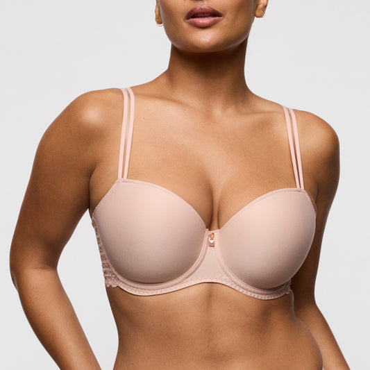 Primadonna Twist Twist Side Padded Balcony Bra In Powder Rose