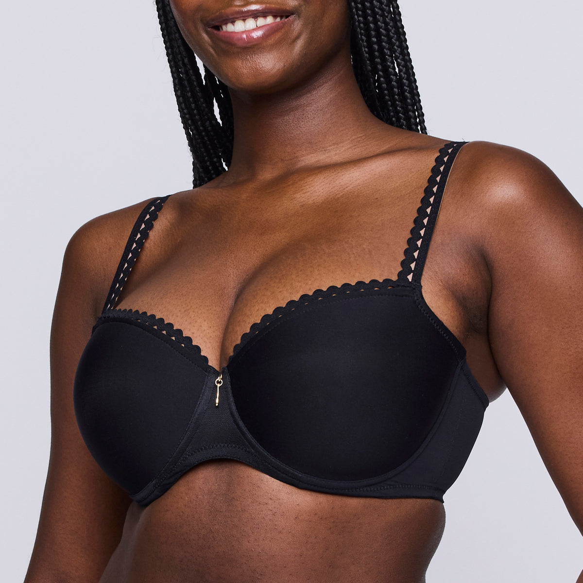 Primadonna Twist Vivgirl Padded Balcony Bra In Black