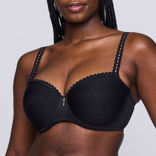 Primadonna Twist Vivgirl Padded Balcony Bra In Black