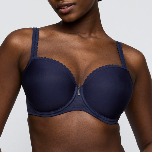 Primadonna Twist Wowgirl Padded Balcony Bra In Evening Blue