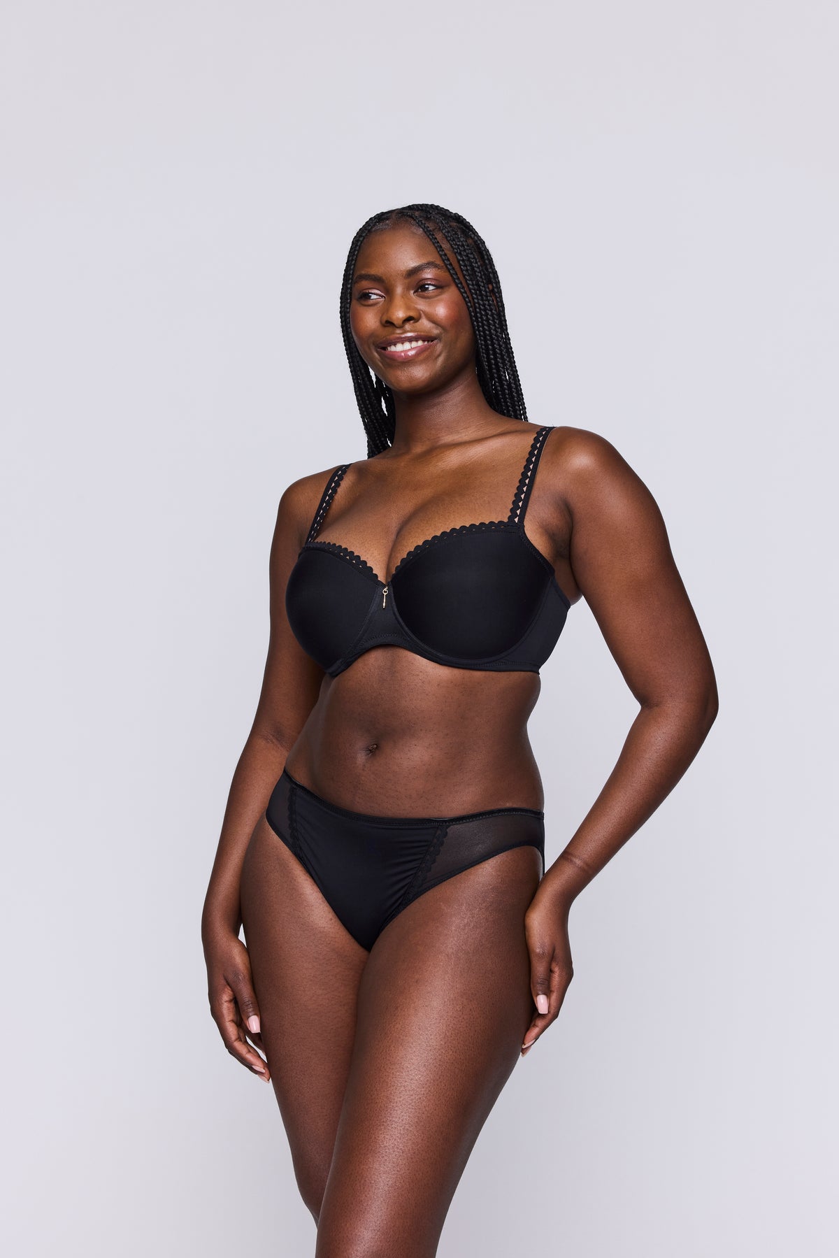 Primadonna Twist Vivgirl Padded Balcony Bra In Black