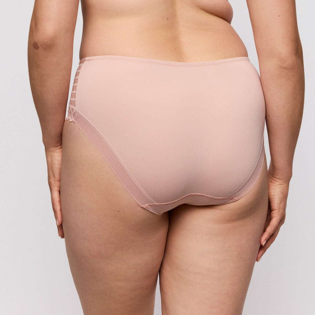 Primadonna Twist Twist Side Full Briefs In Powder Rose