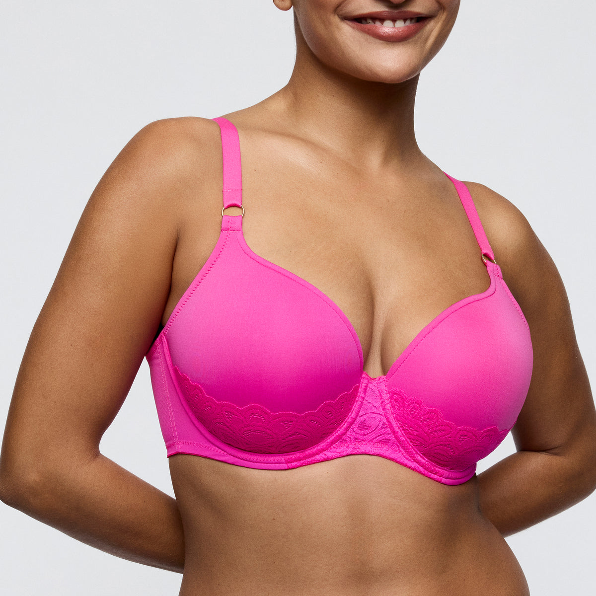 Primadonna Twist Dear Night Padded Heartshape Bra In Influencer Pink