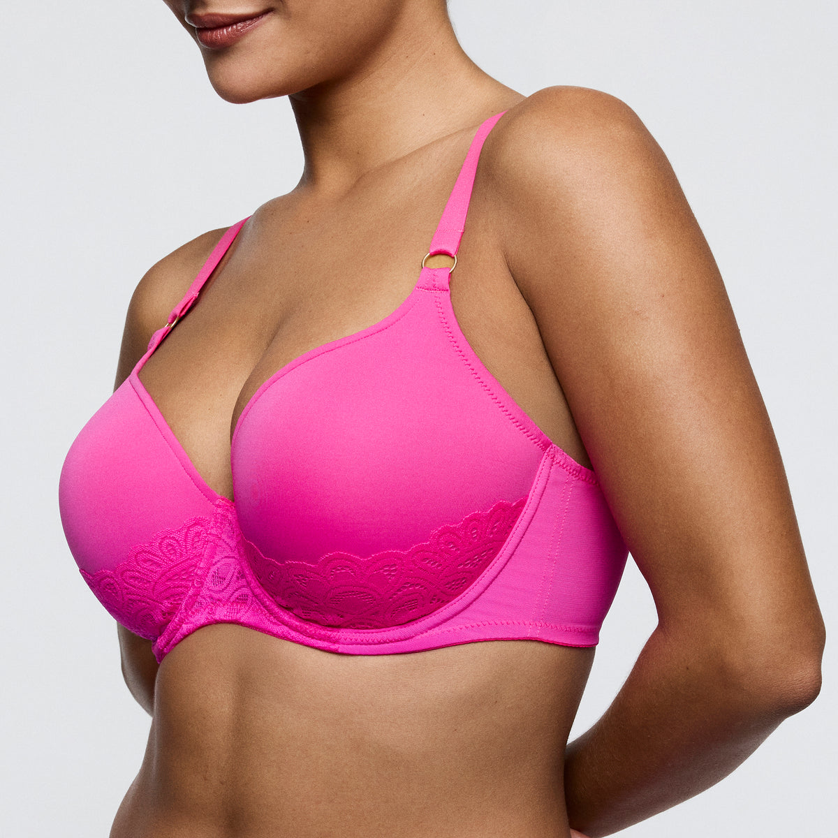 Primadonna Twist Dear Night Padded Heartshape Bra In Influencer Pink