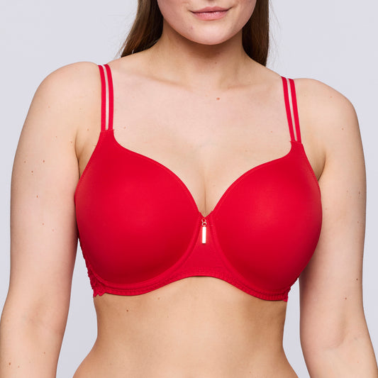 Primadonna Twist East End Padded Bra Heartshape In True Red