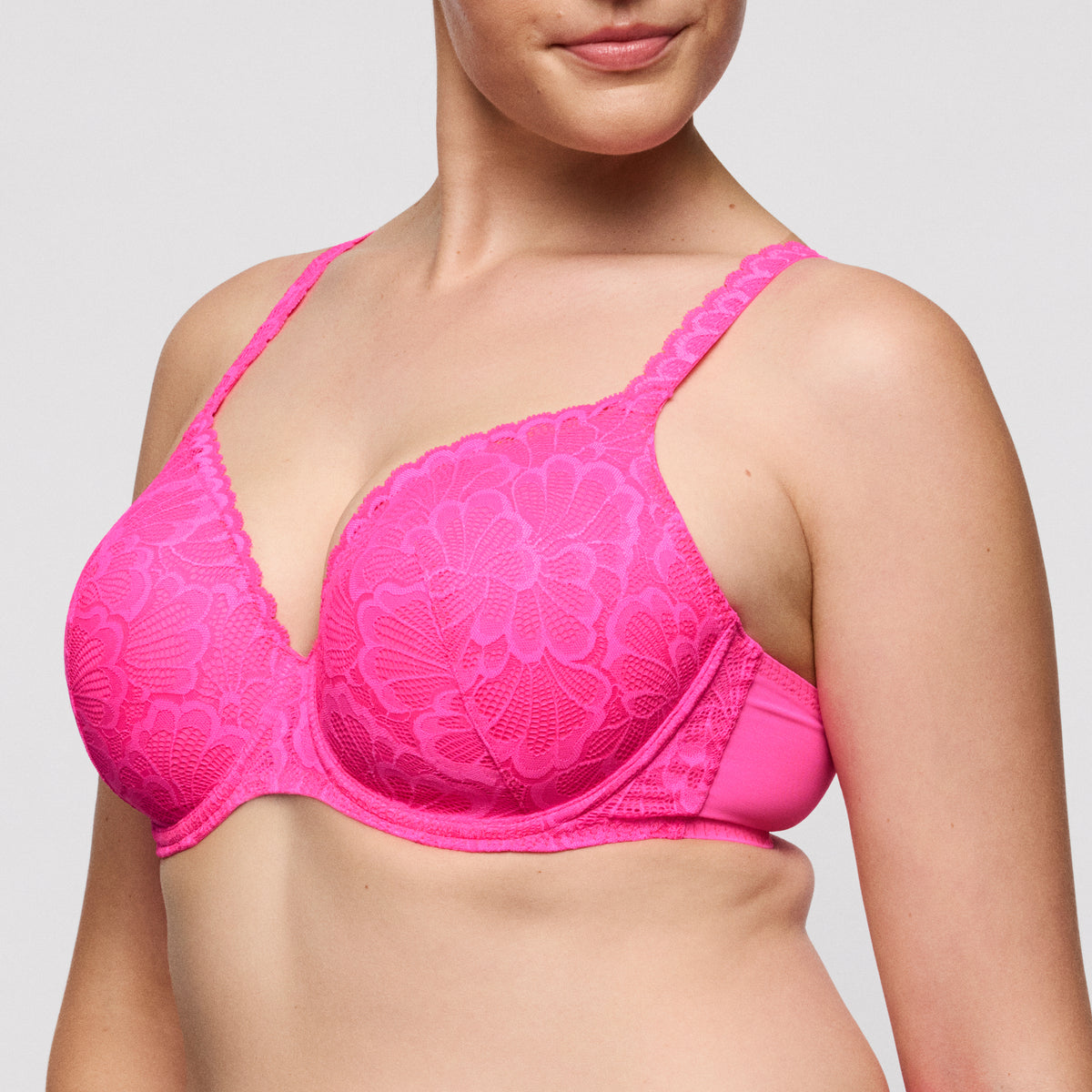 Primadonna Twist Mocuto Padded Heartshape Bra In Pixie Blossom