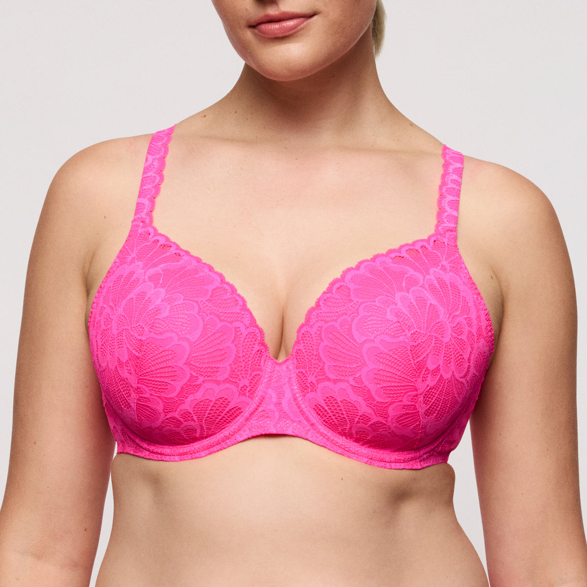 Primadonna Twist Mocuto Padded Heartshape Bra In Pixie Blossom