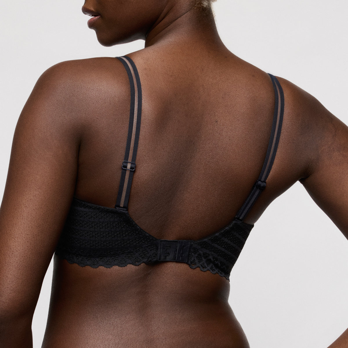 Primadonna Twist Twist Side Padded Heartshape Bra In Charcoal