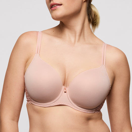 Primadonna Twist Twist Side Padded Heartshape Bra In Powder Rose