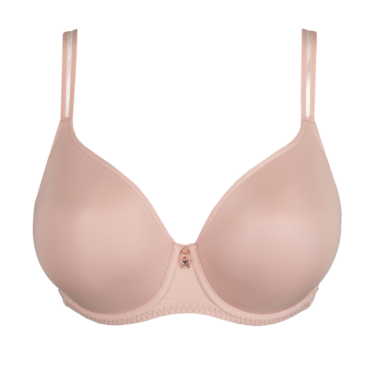 Primadonna Twist Twist Side Padded Heartshape Bra In Powder Rose