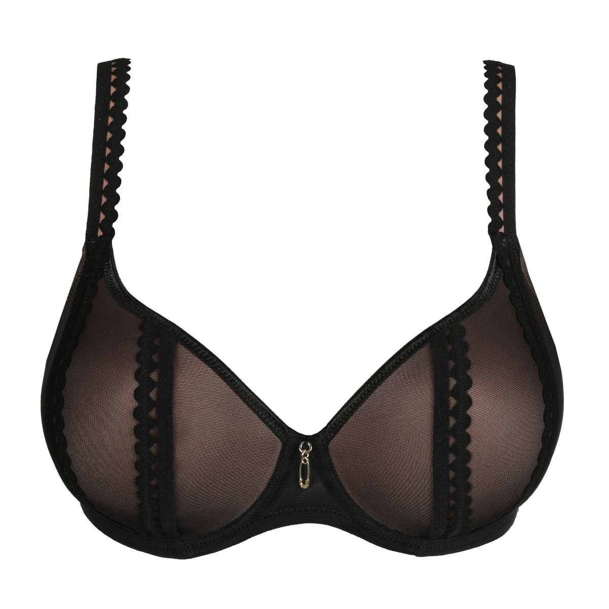 Primadonna Twist Vivgirl Padded Heartshape Bra In Black