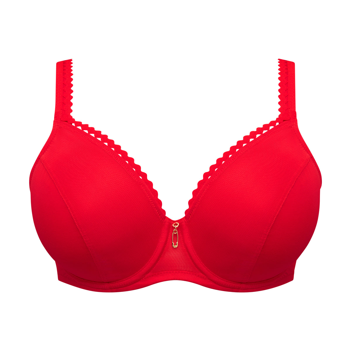 Primadonna Twist Wowgirl Padded Heartshape Bra In True Red