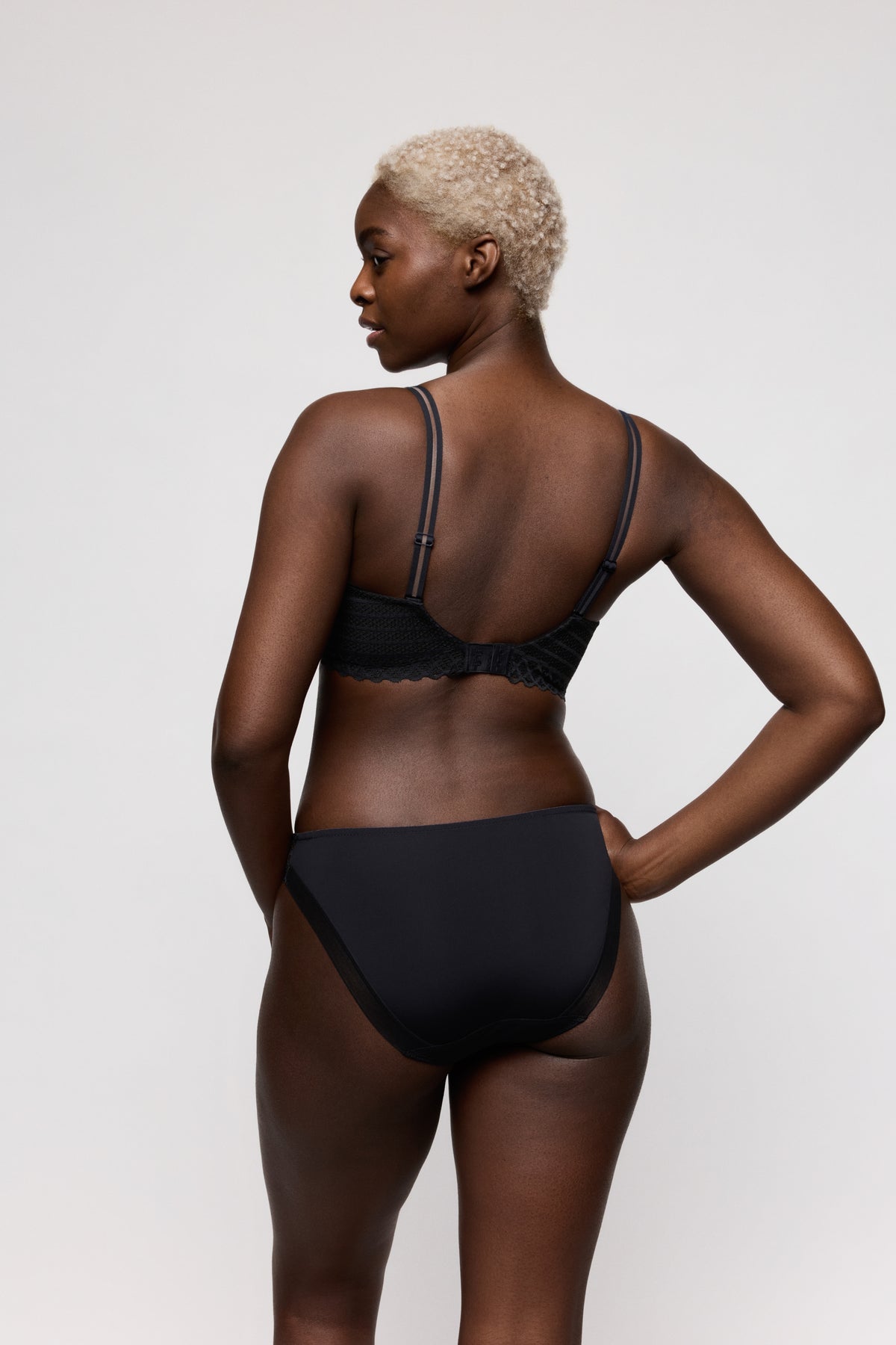Primadonna Twist Twist Side Rio Briefs In Charcoal