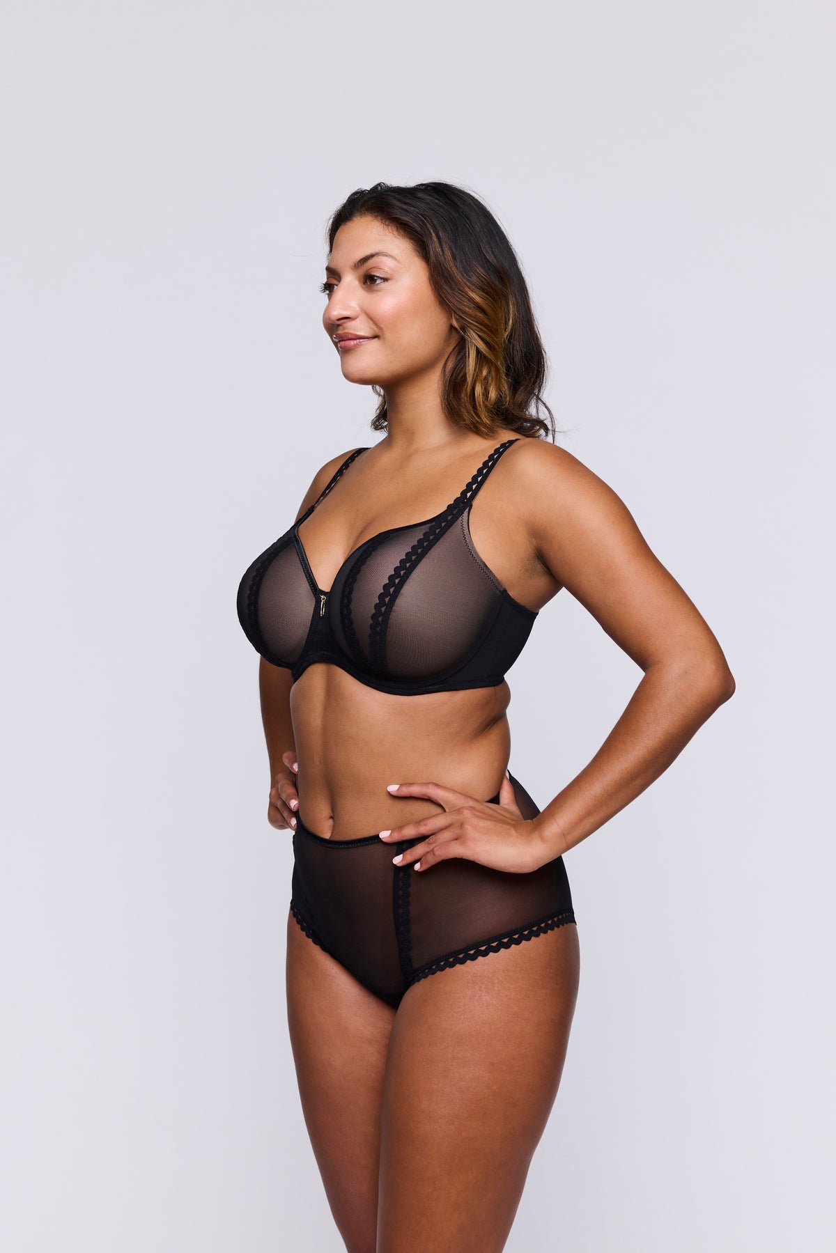 Primadonna Twist Vivgirl Padded Heartshape Bra In Black