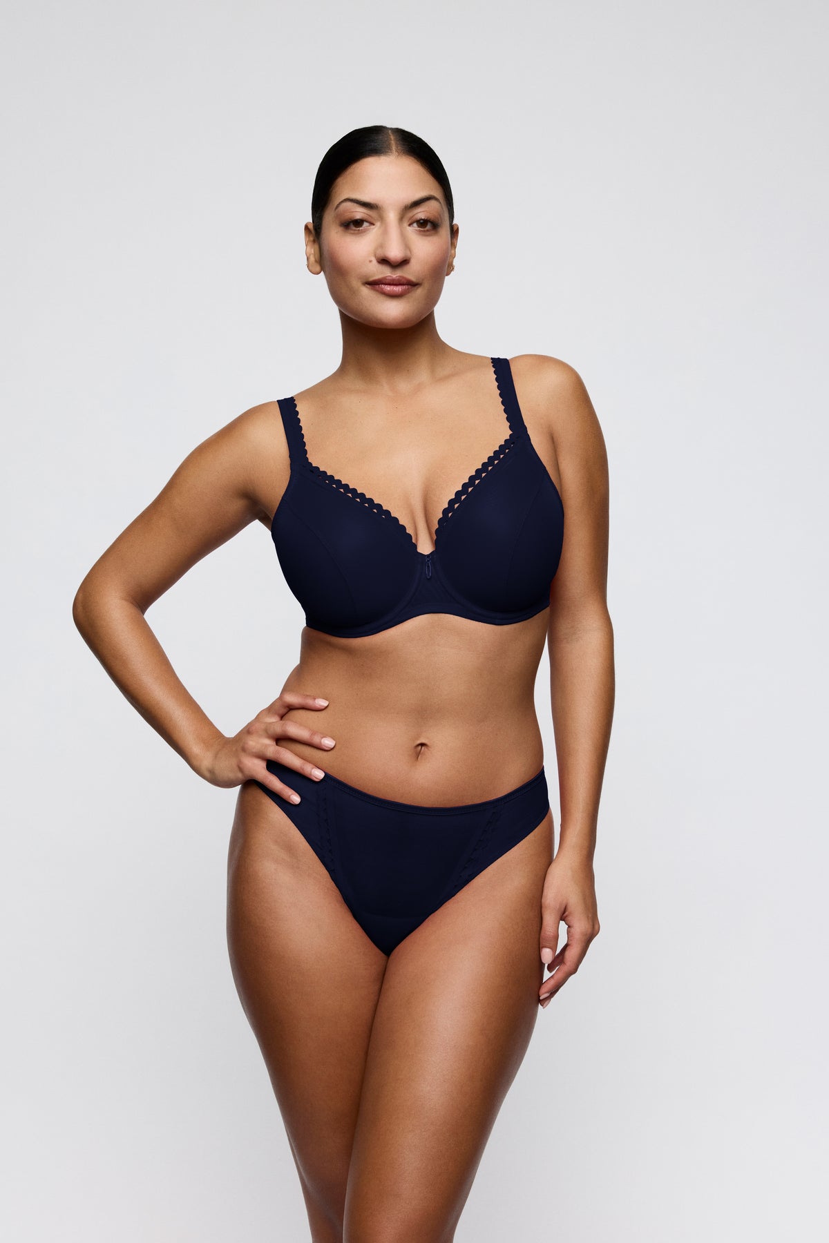 Primadonna Twist Wowgirl Thong In Evening Blue
