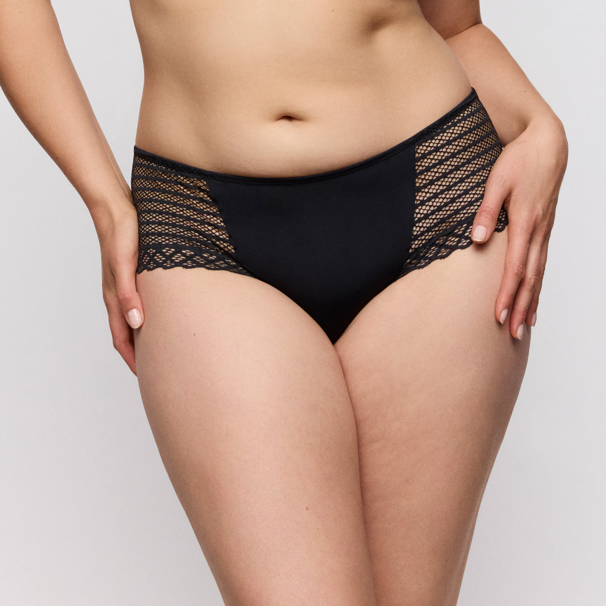 Primadonna Twist Twist Side Hotpants In Charcoal