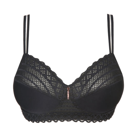 Primadonna Twist East End Full Cup Bra Wireless In Charcoal