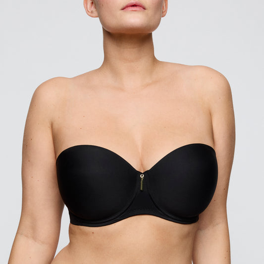 Primadonna Twist Twixie Padded Bra - Strapless In Black