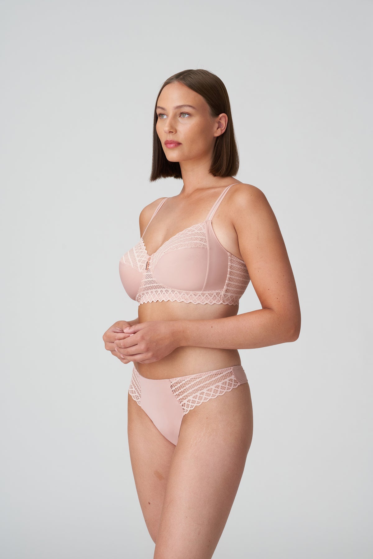 Primadonna Twist East End Thong In Powder Rose