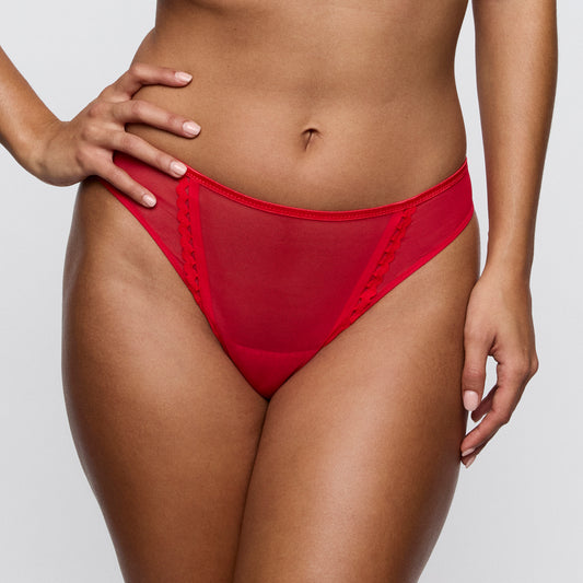 Primadonna Twist Wowgirl Thong In True Red