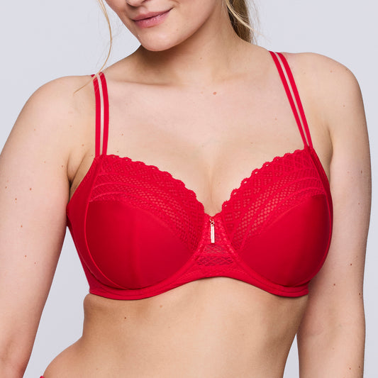 Primadonna Twist East End Full Cup Bra In True Red