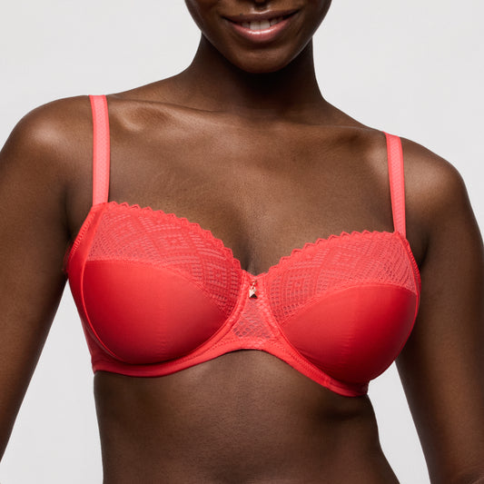 Primadonna Twist Grace Bay Full Cup Bra In Coral