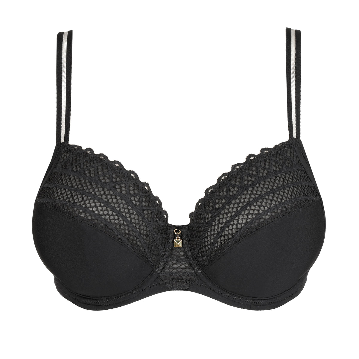 Primadonna Twist Twist Side Full Cup Bra In Charcoal