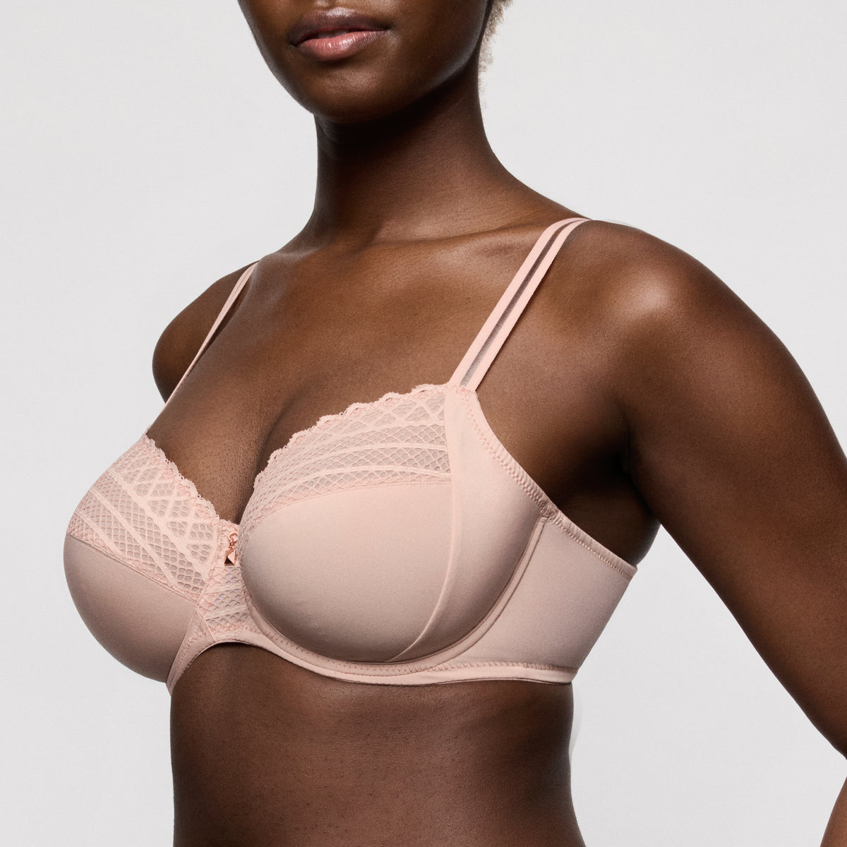 Primadonna Twist Twist Side Full Cup Bra In Powder Rose